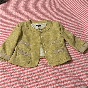 Talbots Gold Textured Jacket